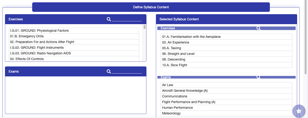 Flight School Syllabus Management Software Syllabus Definition